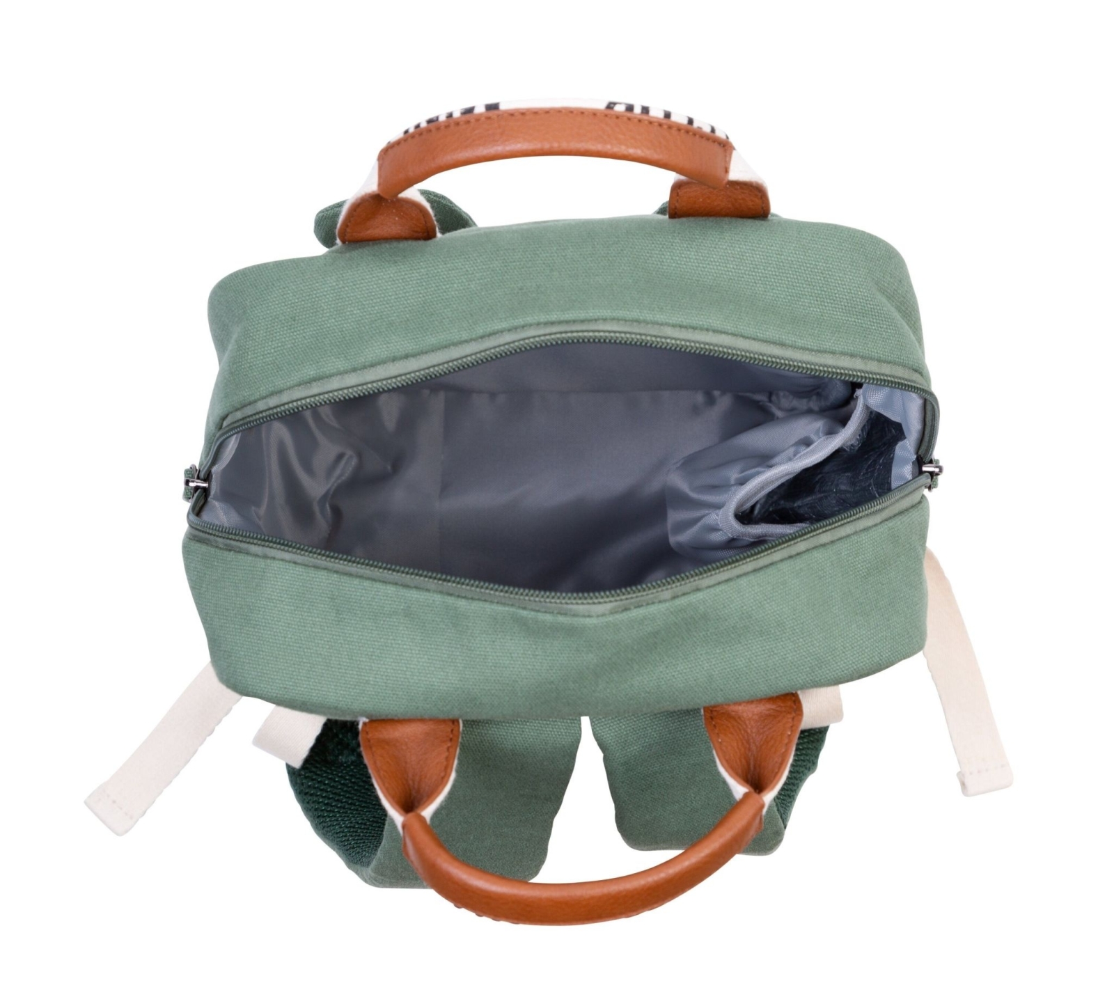 Childhome - MINI CLUB KINDERRUGZAK - SIGNATURE - CANVAS - GROEN