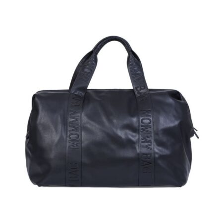Childhome - MOMMY BAG SIGNATURE SIMILI LEDER ZWART