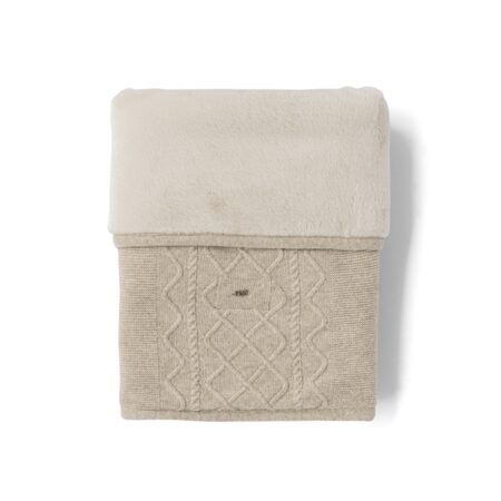 First - blanket knitwear LANO SILENT SANDS - beige