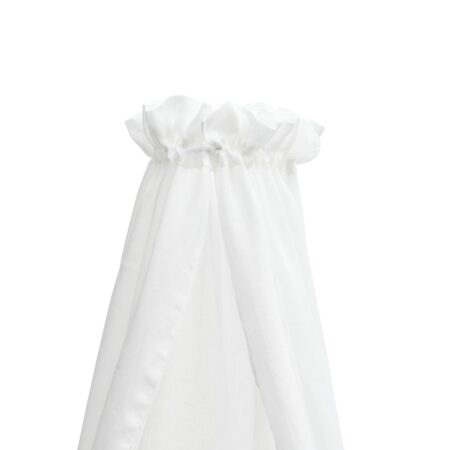 First - canopy for cot VERA linnen HOPEFULL WHITE - white