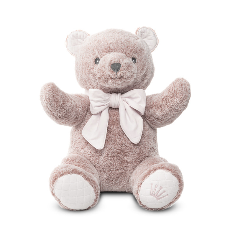 First - teddy bear ZOË CRYSTAL PINK - orchid