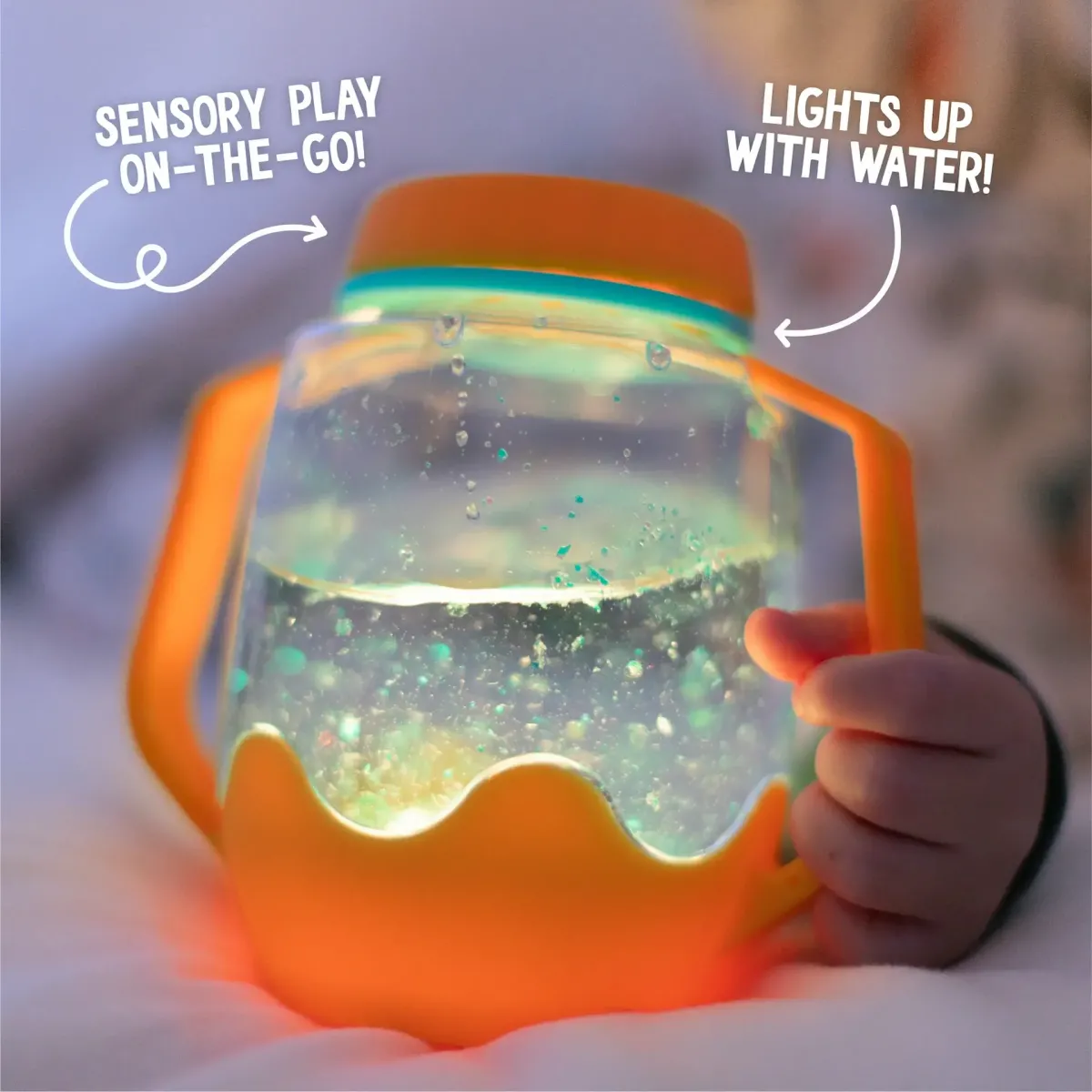 Glo Pals - Sensory Play Cup - orange