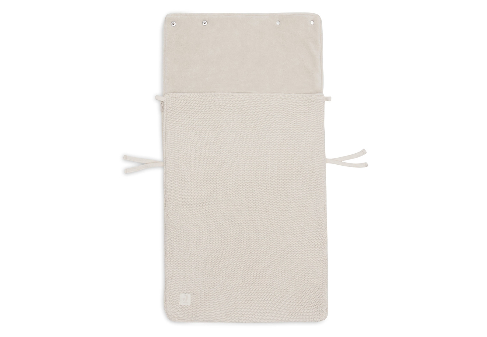 Jollein - Voetenzak groep 0+ 3/5 punts gordel Basic Knit - Oatmeal