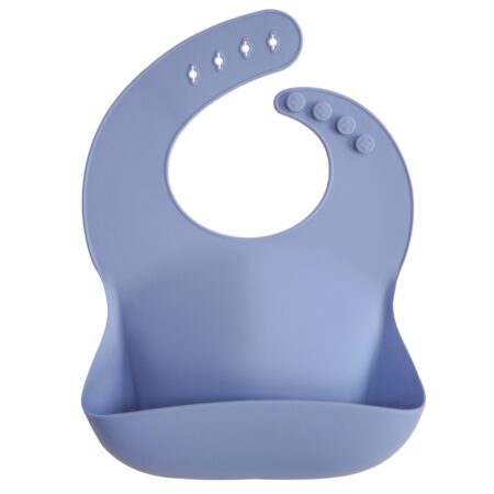 Mushie - Silicone Bib - Powder Blue