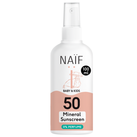 Naïf - Minerale Zonnebrandspray voor Baby & Kids SPF50 100ml 0% parfum