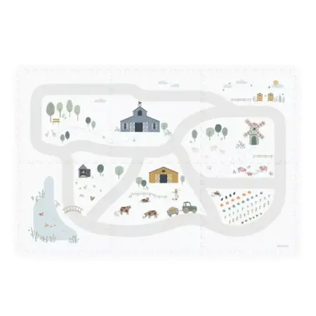 Play & Go - 3-in-1 Puzzle mat FARM