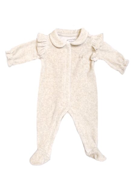 Poetree Kids - Babypakje velours Sand met ruffles
