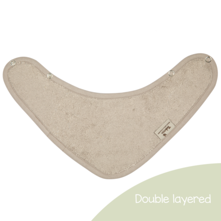 Timboo - Bandana Bib Doubled 36X20Cm - Feather Grey