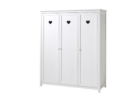 VIPACK - AMORI 3 DEURS KLEERKAST WIT