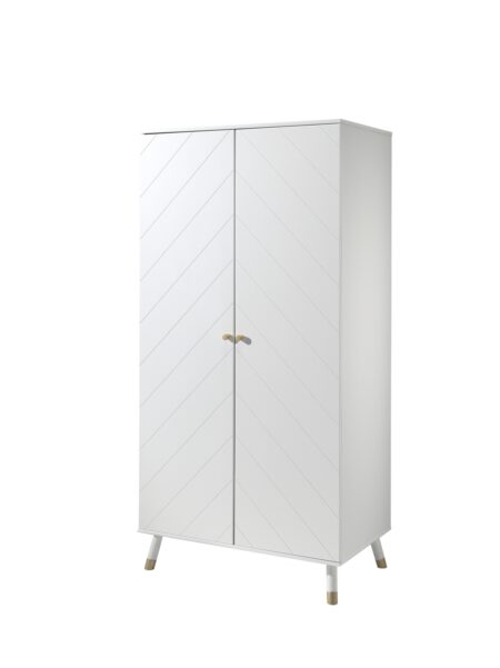 VIPACK - BILLY 2 DEURS KLEERKAST SATIN WHITE