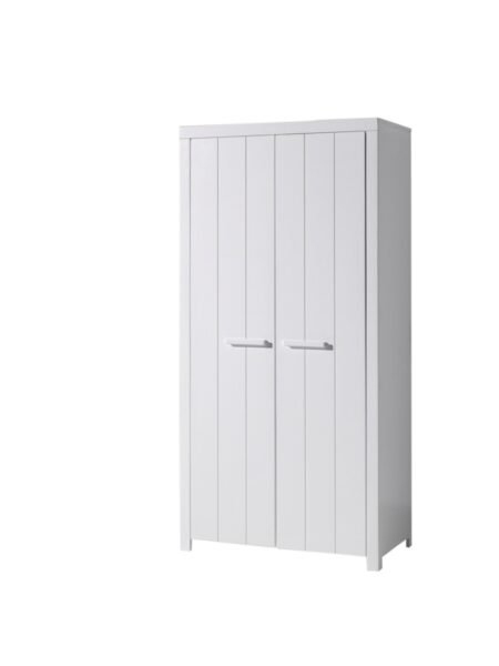 VIPACK - ERIK 2 DEURS KLEERKAST WIT