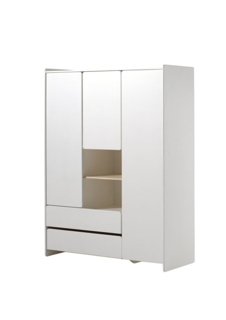 VIPACK - KIDDY 3 DEURS KLEERKAST WIT