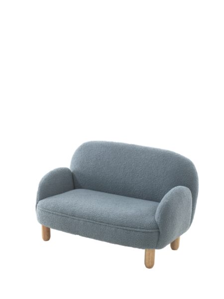 VIPACK - ROCKY SOFA DUBBEL MINI BOUCL? DAVIS BLAUW