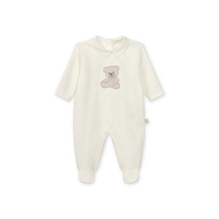 Baby Gi - pyjama met beer - ivoor wit