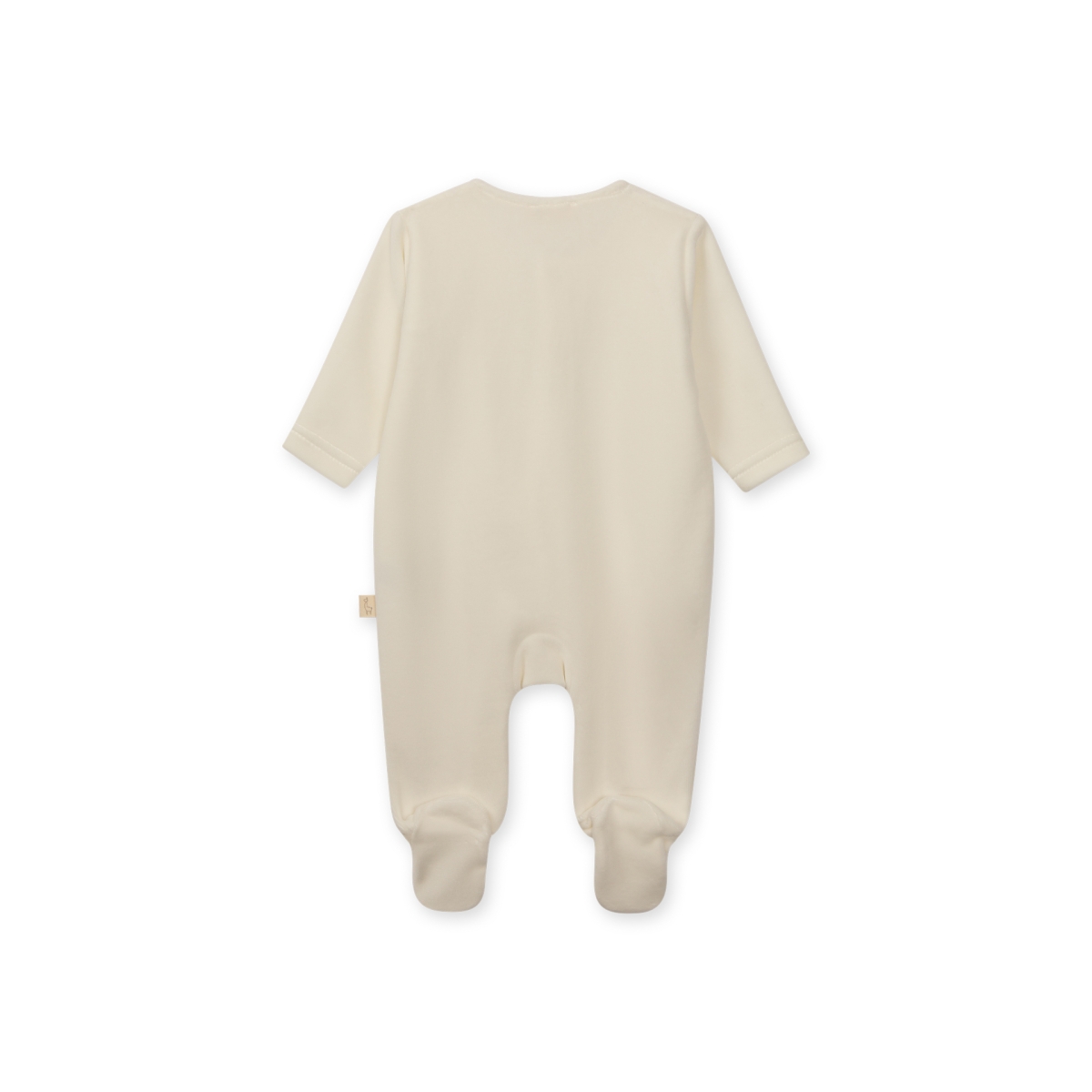 Baby Gi - pyjama met berenprint en met voetjes - wit
