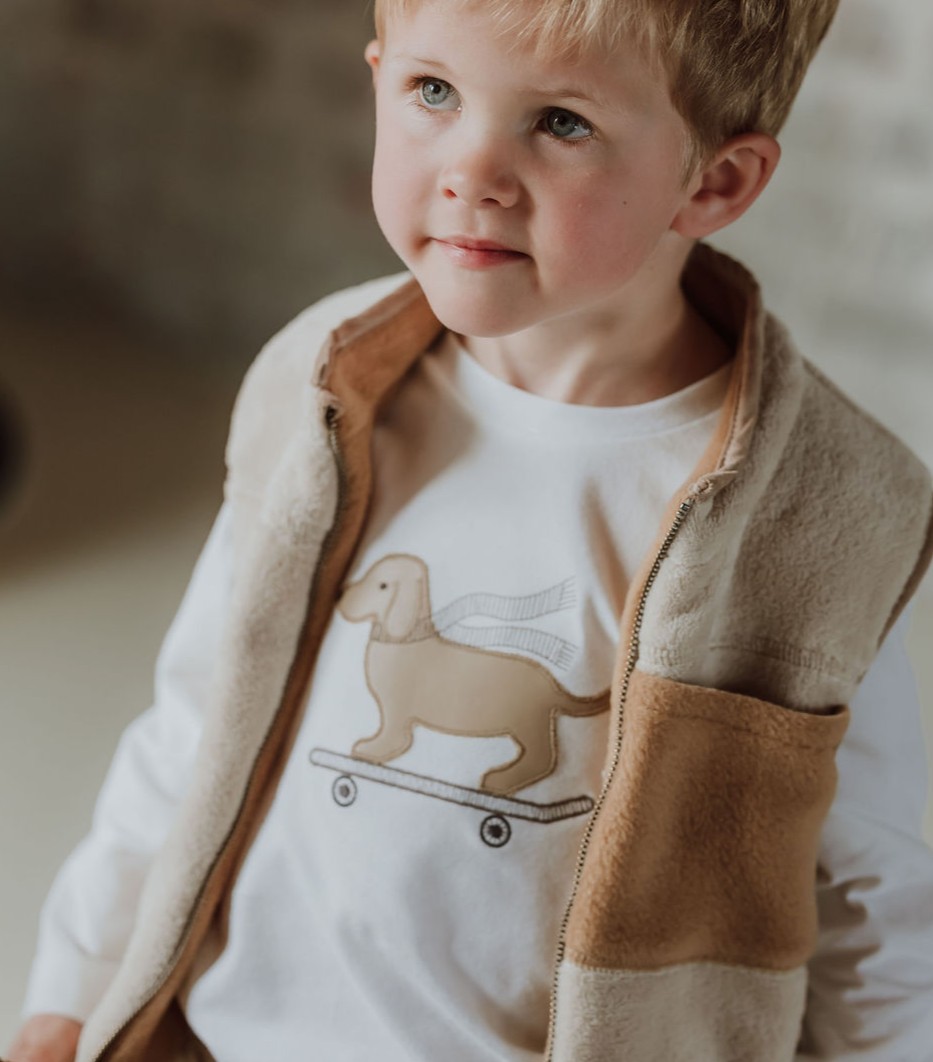 Gymp - Longsleeve Aerodoux Skater Dachshund - Off White