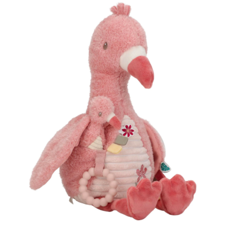 Little Dutch Toys - Activiteitenknuffel flamingo - Safari Friends
