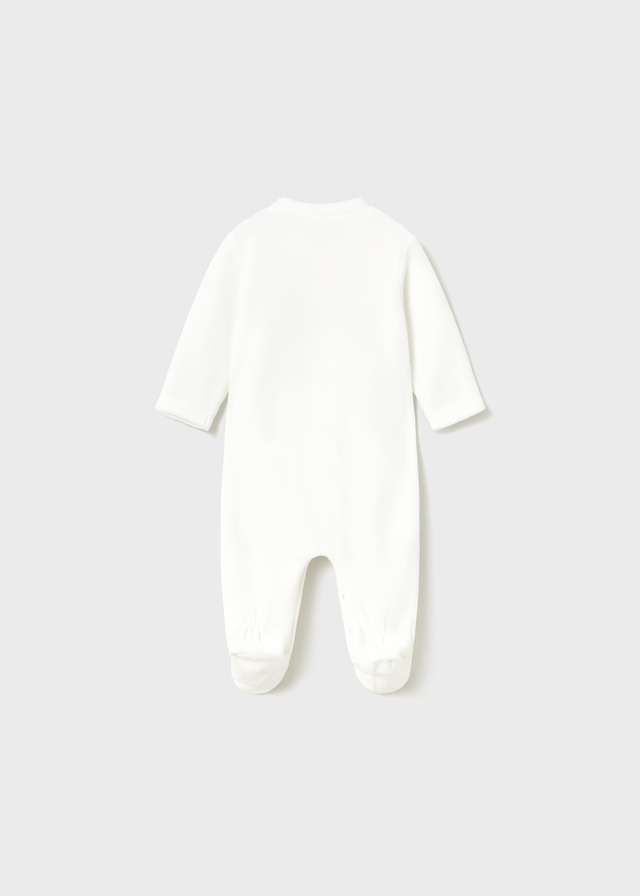 Mayoral - Newborn Boy Pack of 2 Sleepsuits - wit/bruin