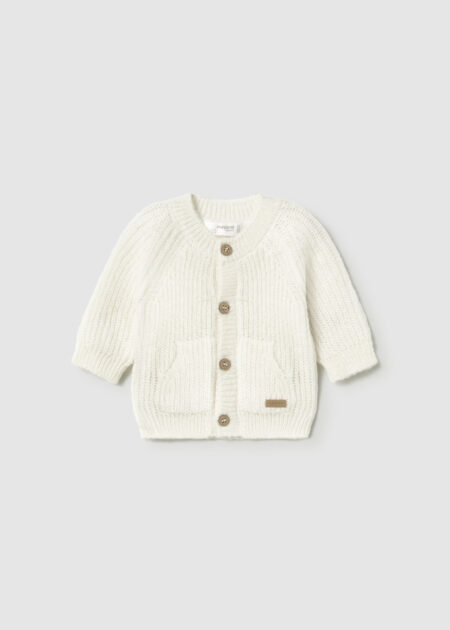 Mayoral - Newborn knit cardigan - Crème