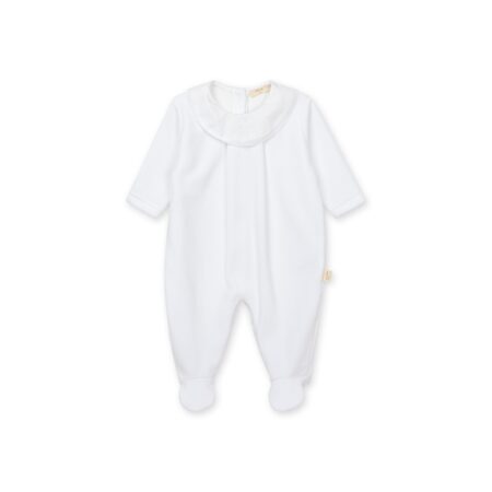 Baby Gi - pyjama met voetjes - wit