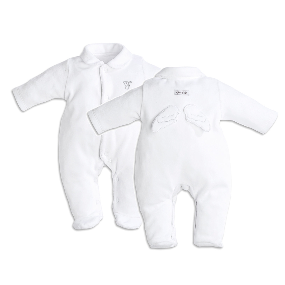 First - rompersuit ANGEL ESSENTIALS GREY pearl grey