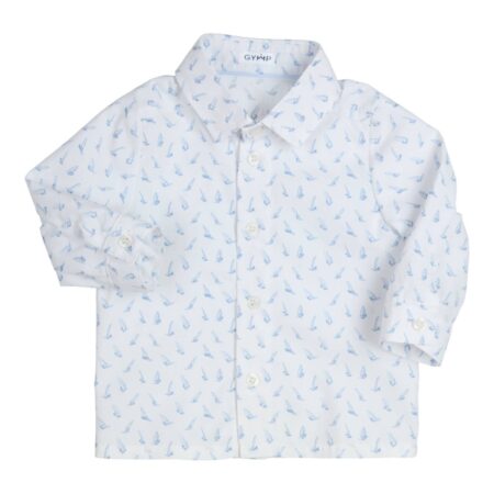 Gymp - Shirt Sale - White - Light Blue
