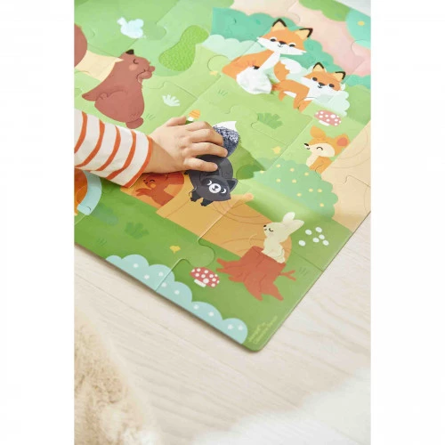 Janod - Puzzel Tactile met 20 stukjes, het bos