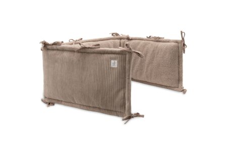 Jollein - Boxbumper 180x30cm Cloudy Rib - Milky Coffee