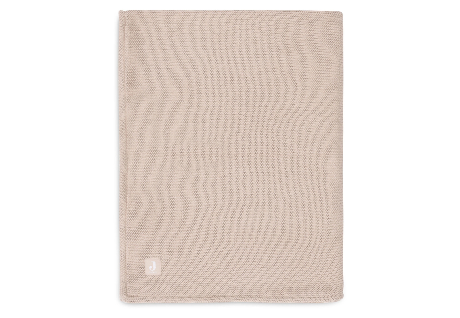 Jollein - Deken Wieg 75x100cm Basic Knit Wild Rose/Fleece