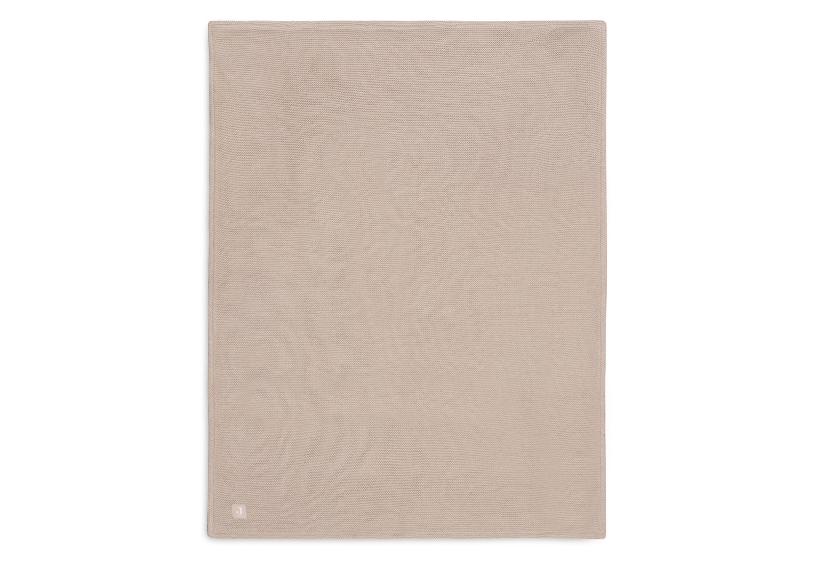 Jollein - Deken Wieg 75x100cm Basic Knit Wild Rose/Fleece