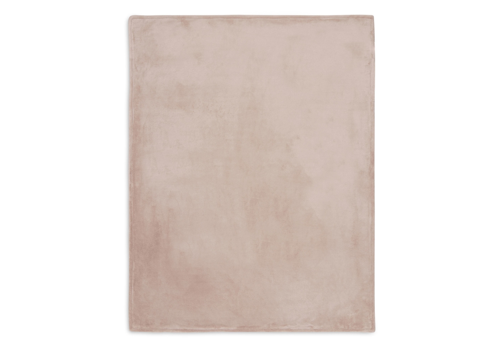 Jollein - Deken Wieg 75x100cm Basic Knit Wild Rose/Fleece