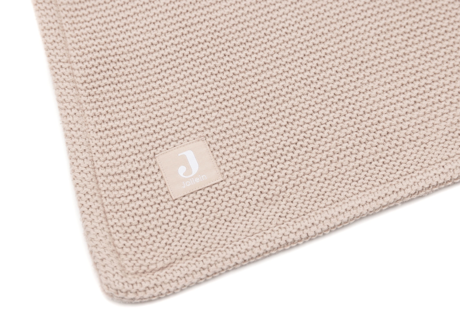 Jollein - Deken Wieg 75x100cm Basic Knit Wild Rose/Fleece