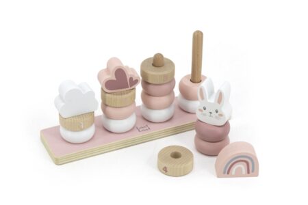 Label Label - Little Stacking Rings - Pink