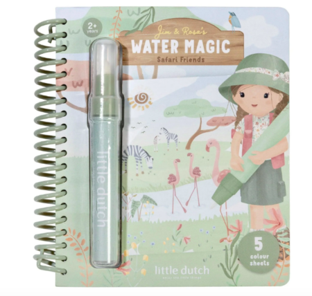 Little Dutch - Waterkleurboek Rosa - Safari Friends