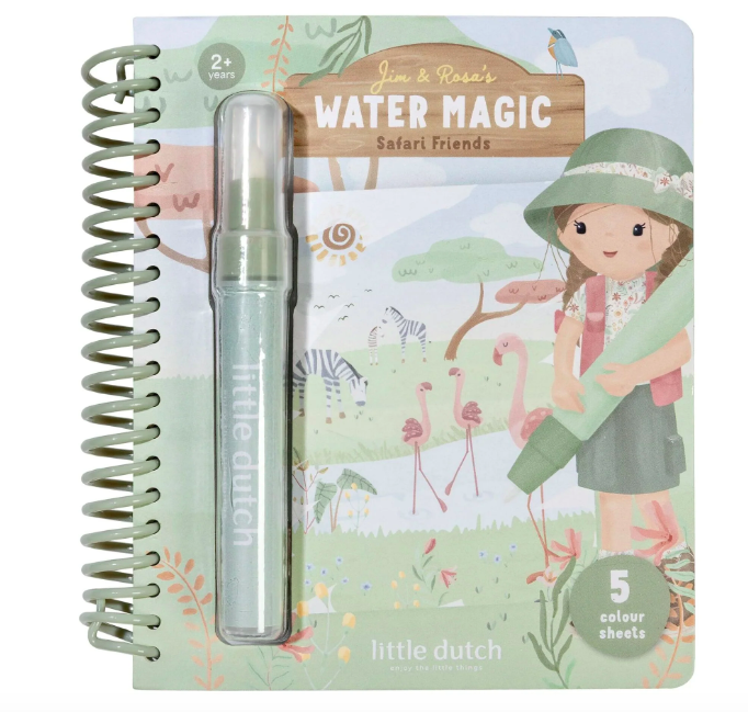 Little Dutch - Waterkleurboek Rosa - Safari Friends