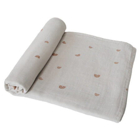 Mushie - Swaddle - Rainbow - 120Cm X 120Cm