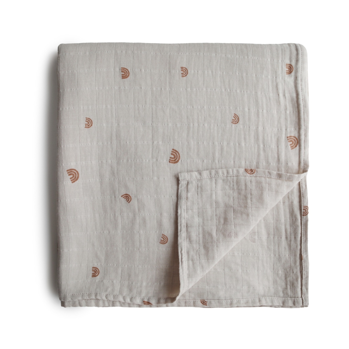Mushie - Swaddle - Rainbow - 120Cm X 120Cm