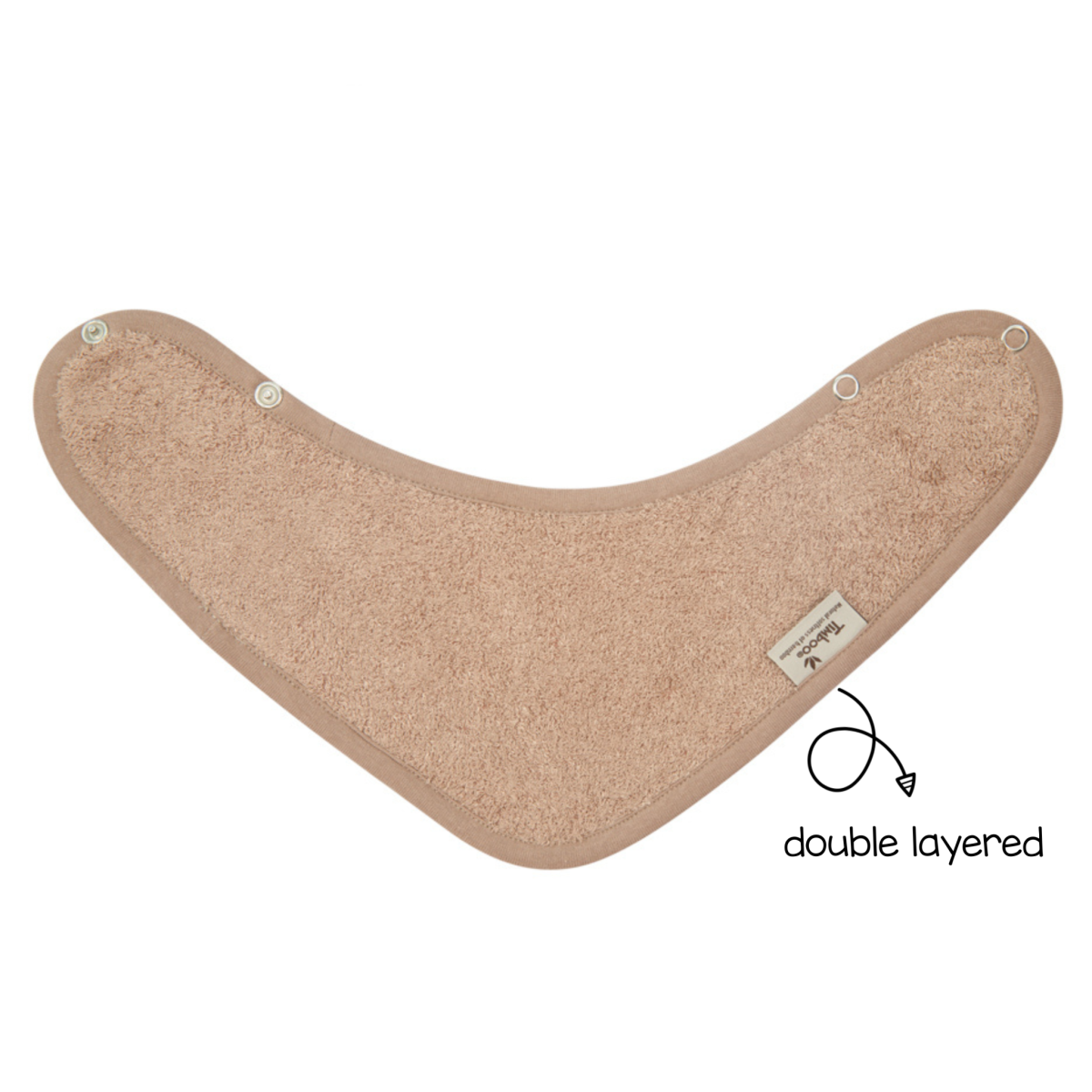 Timboo - Bandana Bib Doubled 36X20Cm - Savannah Sand