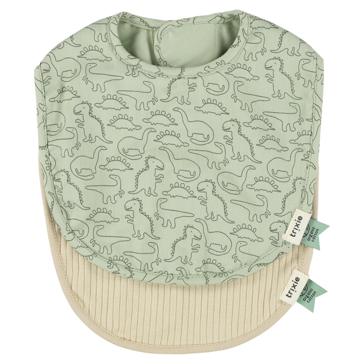 Trixie - Newborn bib 2-pack mix | Small - Daring Dino