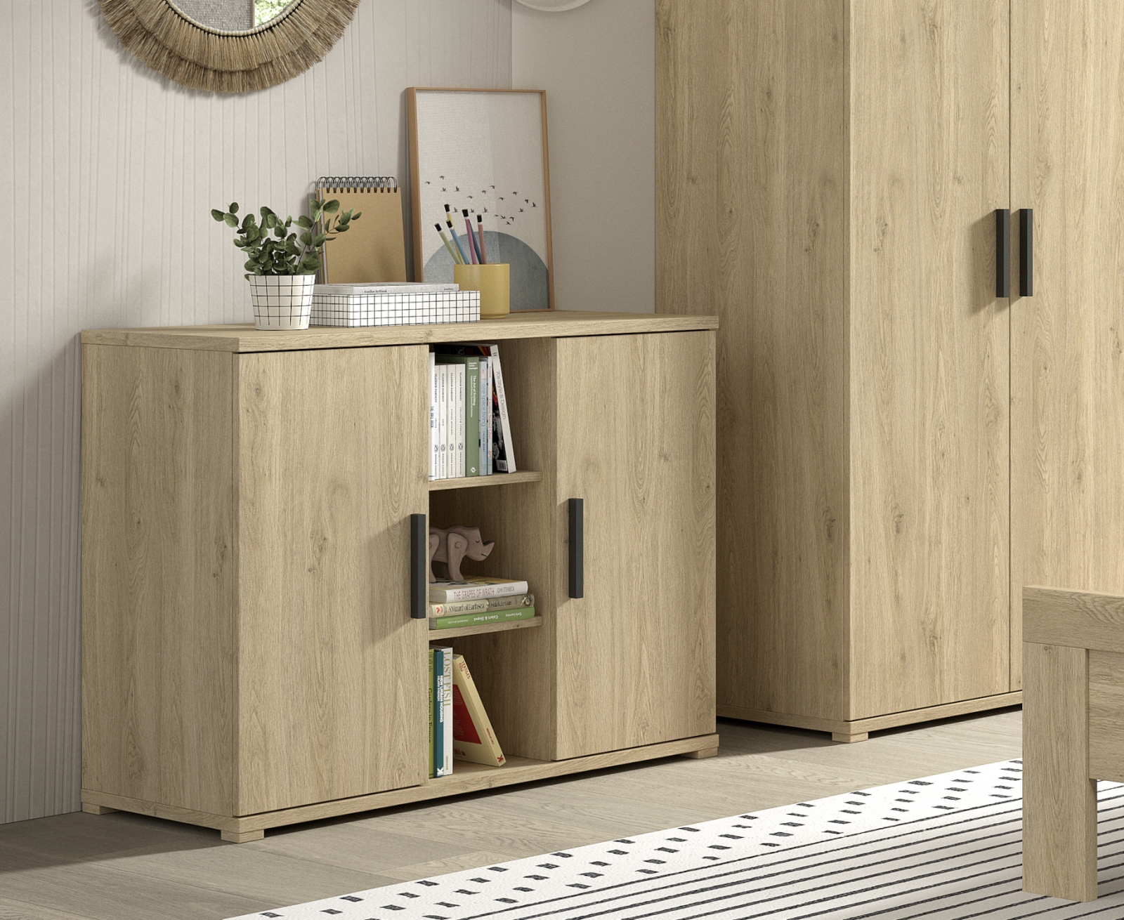 VIPACK - SAM COMMODE 2 DEUREN EIK
