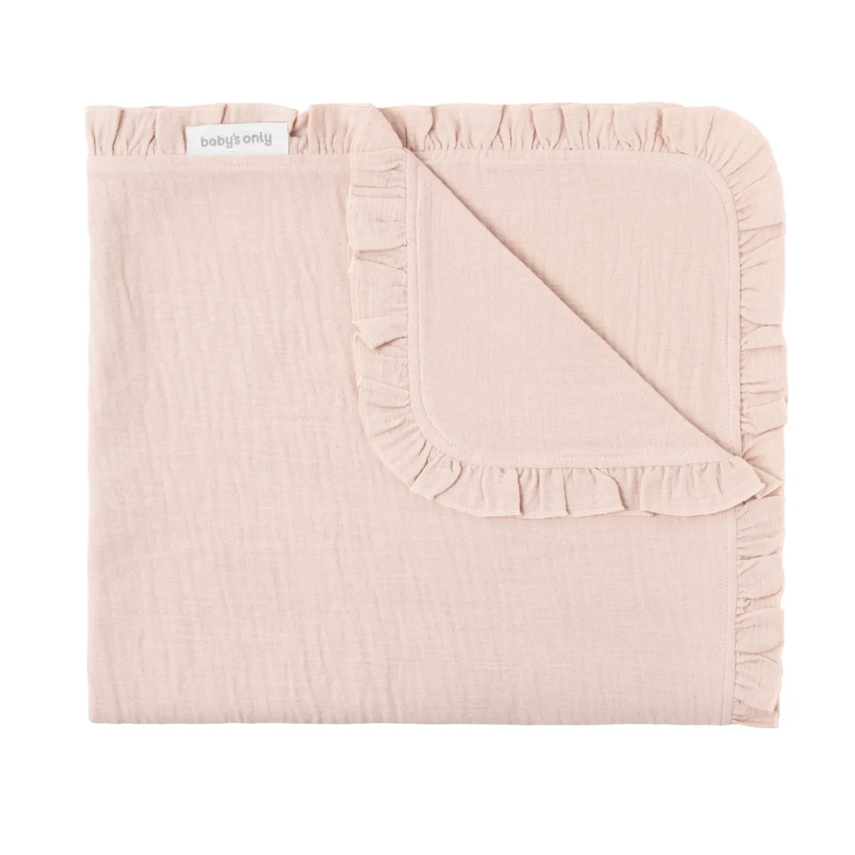Baby's Only - wiegdeken teddy calm - oud roos