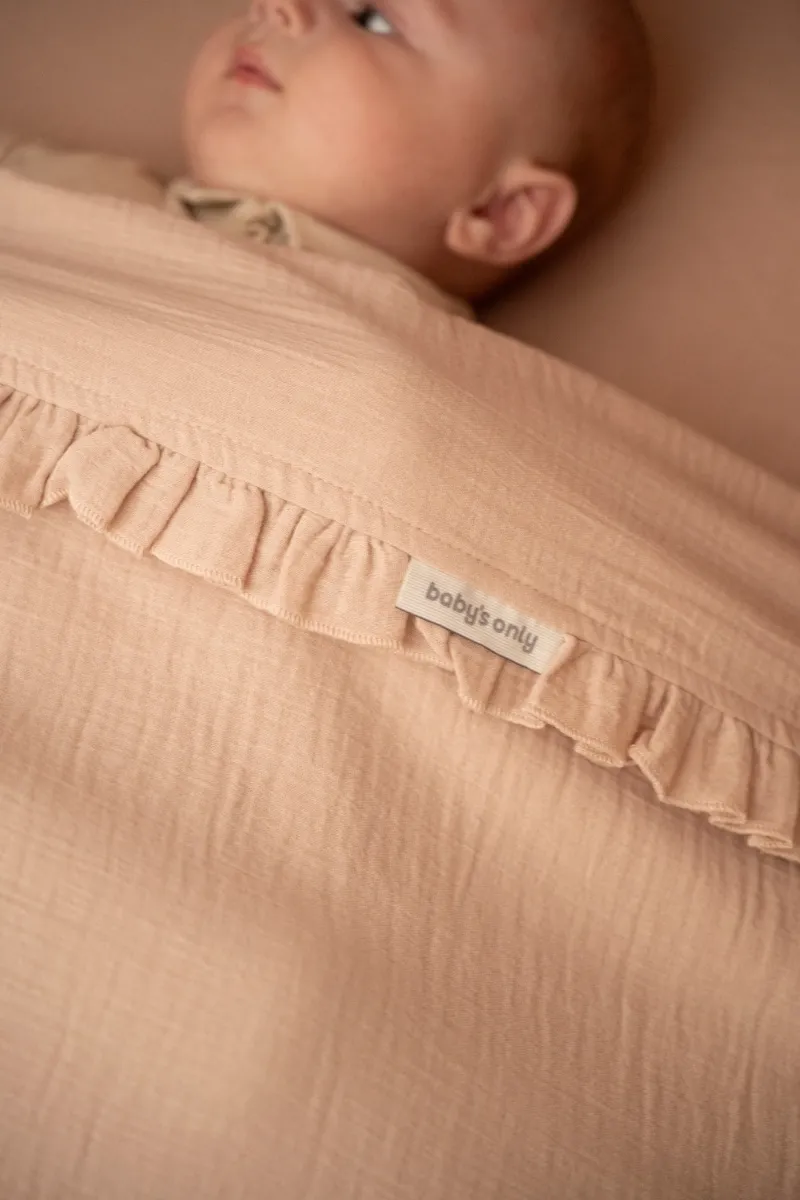 Baby's Only - wiegdeken teddy calm - oud roos