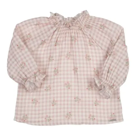 Gymp - blouse - wit / oud roos