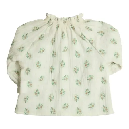 Gymp - blouse florens - gebroken wit / groen