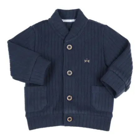 Gymp - cardigan edward - navy blauw