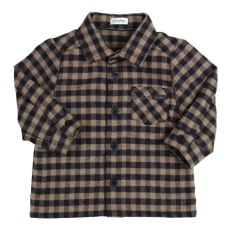 Gymp - hemd harley - navy blauw / beige