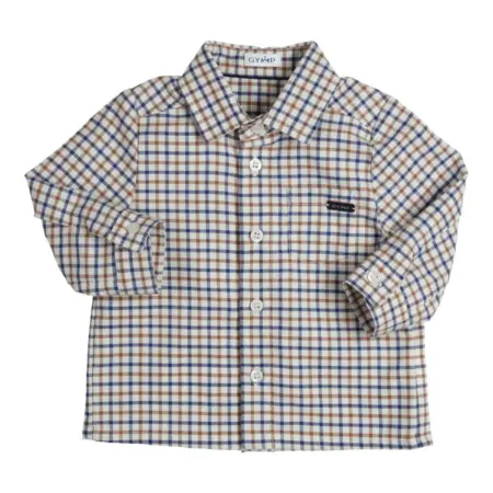 Gymp - hemd igor - blauw / beige