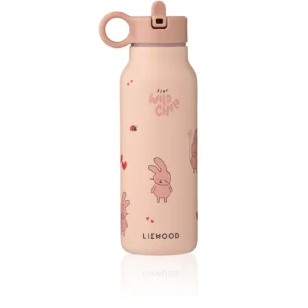 Liewood - Falk water bottle 350 ML - Wild child/Rosey