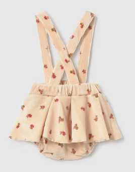 Mayoral - 3 delige rokset met bloemenprint - beige