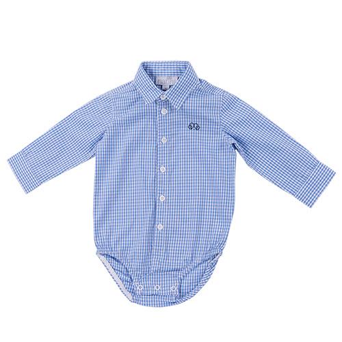 Natini - ruiten hemd - blauw/wit